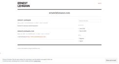 Desktop Screenshot of ernestlehmann.wordpress.com