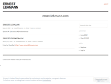 Tablet Screenshot of ernestlehmann.wordpress.com