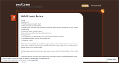 Desktop Screenshot of exotteam.wordpress.com