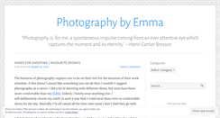 Desktop Screenshot of photographybyemmah.wordpress.com