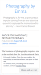 Mobile Screenshot of photographybyemmah.wordpress.com