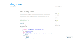 Desktop Screenshot of alioguzhan.wordpress.com