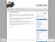 Tablet Screenshot of lahabrapost.wordpress.com