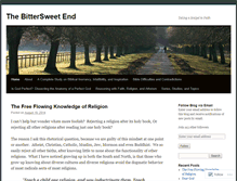 Tablet Screenshot of bittersweetend.wordpress.com