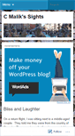 Mobile Screenshot of cmalikssights.wordpress.com