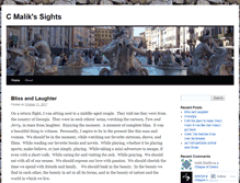 Tablet Screenshot of cmalikssights.wordpress.com