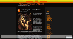 Desktop Screenshot of martialartacademy.wordpress.com