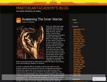 Tablet Screenshot of martialartacademy.wordpress.com