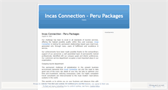 Desktop Screenshot of incasconnection.wordpress.com
