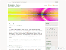 Tablet Screenshot of ladybugsmile.wordpress.com