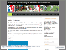 Tablet Screenshot of malbaseball.wordpress.com