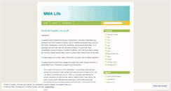 Desktop Screenshot of mmalife.wordpress.com