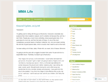 Tablet Screenshot of mmalife.wordpress.com