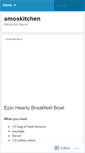 Mobile Screenshot of amoskitchen.wordpress.com