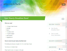 Tablet Screenshot of amoskitchen.wordpress.com