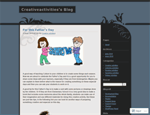 Tablet Screenshot of creativeactivities.wordpress.com