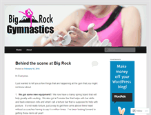 Tablet Screenshot of bigrockgymnastics.wordpress.com