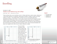 Tablet Screenshot of excelling.wordpress.com