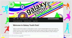 Desktop Screenshot of galaxyyouthclub.wordpress.com