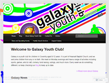 Tablet Screenshot of galaxyyouthclub.wordpress.com
