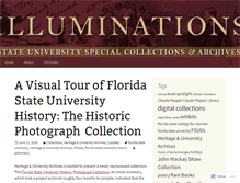 Tablet Screenshot of fsuspecialcollections.wordpress.com