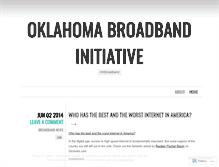 Tablet Screenshot of okbroadband.wordpress.com