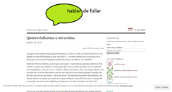 Desktop Screenshot of hablardefollar.wordpress.com