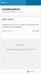 Mobile Screenshot of cuantocabron.wordpress.com