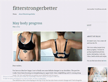 Tablet Screenshot of fitterstrongerbetter.wordpress.com