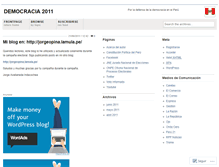 Tablet Screenshot of democracia2011.wordpress.com