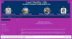 Desktop Screenshot of leadwealthylife.wordpress.com