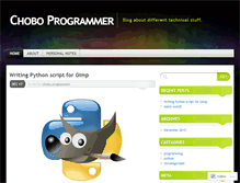 Tablet Screenshot of choboprogrammer.wordpress.com