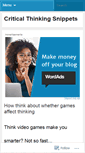 Mobile Screenshot of criticalsnips.wordpress.com