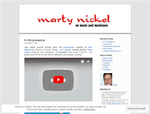 Tablet Screenshot of martymusic.wordpress.com