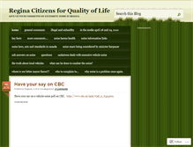Tablet Screenshot of citizensagainstnoiseregina.wordpress.com