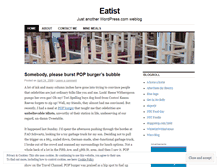 Tablet Screenshot of eatist.wordpress.com