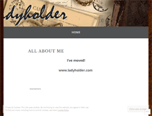 Tablet Screenshot of ladyholder.wordpress.com