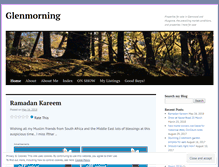 Tablet Screenshot of glenmorning.wordpress.com