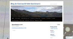 Desktop Screenshot of cienciaselvallesanchinarrojahs.wordpress.com