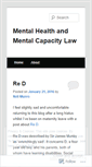 Mobile Screenshot of mentalhealthandcapacitylaw.wordpress.com