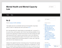 Tablet Screenshot of mentalhealthandcapacitylaw.wordpress.com