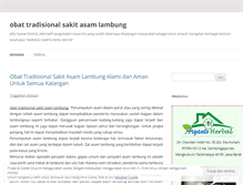 Tablet Screenshot of obattradisionalsakitasamlambung.wordpress.com