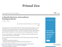 Tablet Screenshot of primalzen.wordpress.com