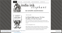 Desktop Screenshot of indiainkelephant.wordpress.com