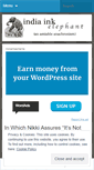 Mobile Screenshot of indiainkelephant.wordpress.com