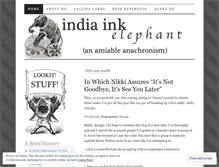 Tablet Screenshot of indiainkelephant.wordpress.com