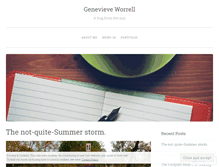 Tablet Screenshot of genevieveworrell.wordpress.com