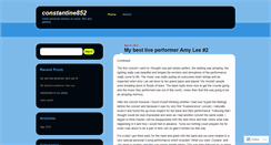 Desktop Screenshot of constantine852.wordpress.com
