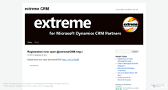 Desktop Screenshot of extremecrm.wordpress.com