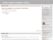 Tablet Screenshot of fathersagainstdaughtersdating.wordpress.com